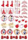 Snow White Edible Icing Character Icon Sheet